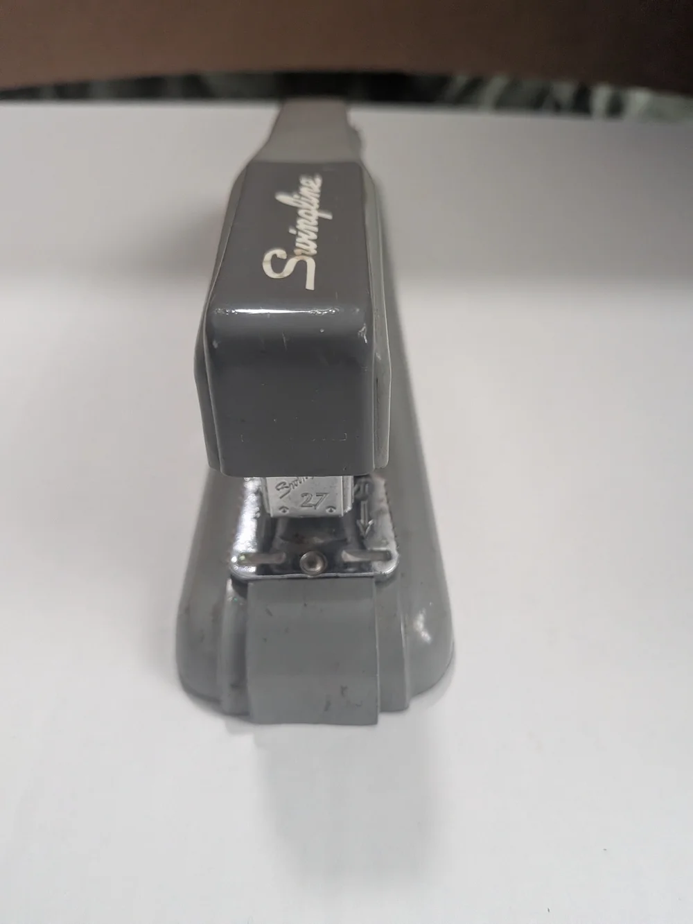 Vintage Swingline 27 Stapler Gray Metal Office Desk Work 8.5